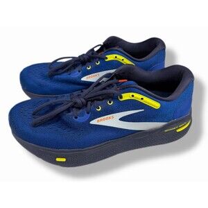 Brooks Ghost Max Mens 12 Blue Yellow Running Shoes Max Cushion Neutral